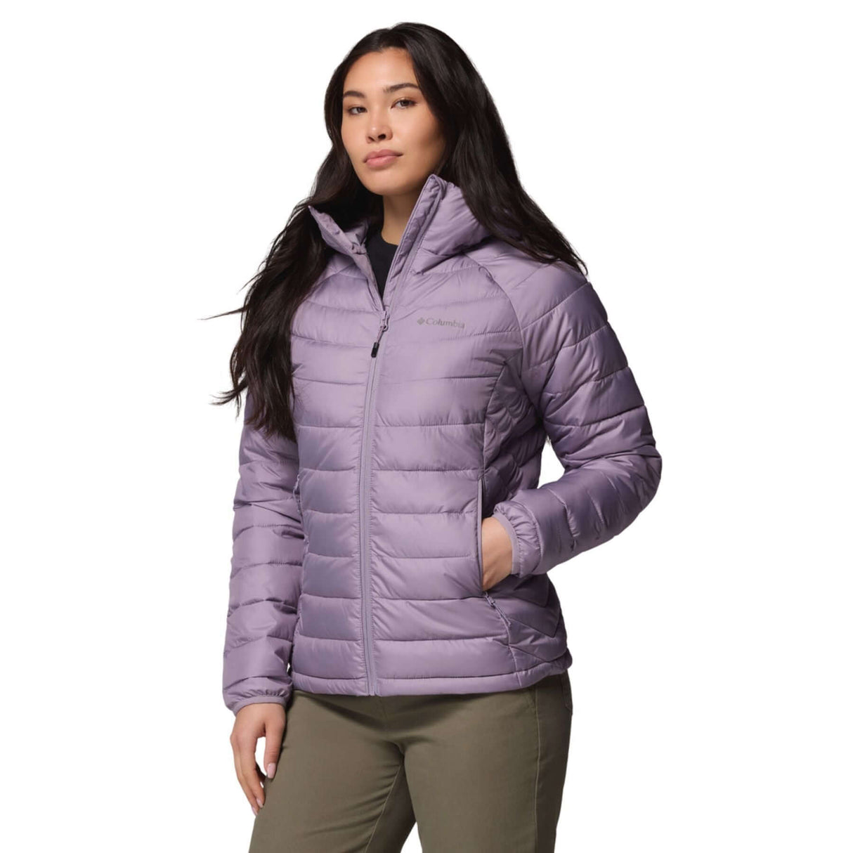 Columbia Women's Powder Lite II Hooded Insulated Jacket Shale Purple / X-Small-Shale Purple / Small-Shale Purple / Medium-Shale Purple / Large-Shale Purple / X-Large #- 53 Degrees North