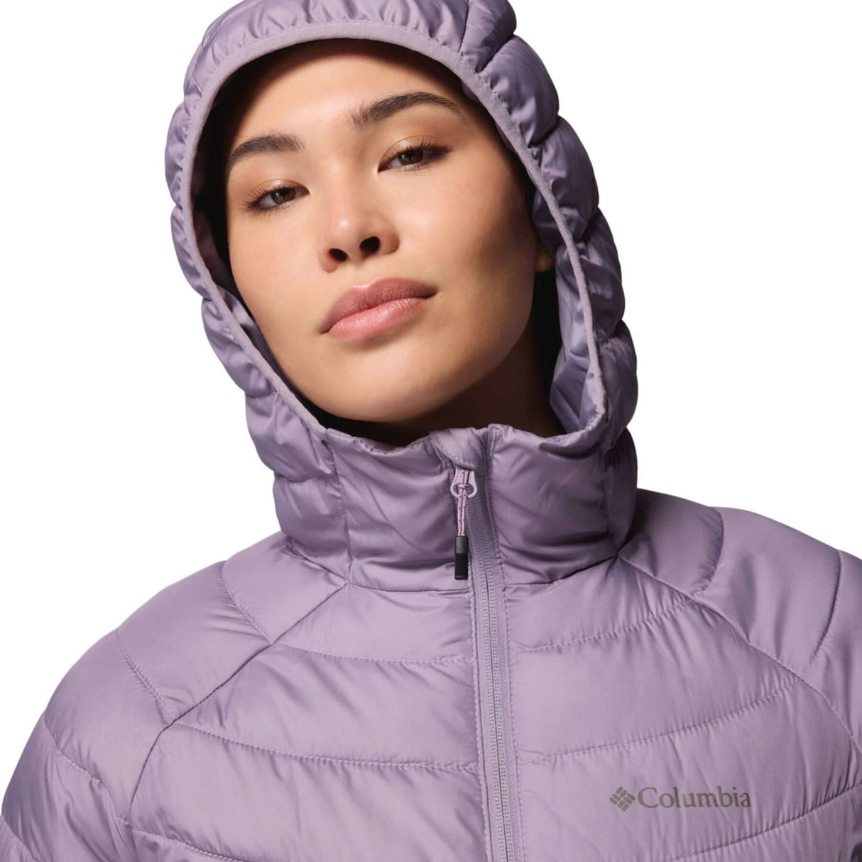 Columbia Women's Powder Lite II Hooded Insulated Jacket Shale Purple / X-Small-Shale Purple / Small-Shale Purple / Medium-Shale Purple / Large-Shale Purple / X-Large #- 53 Degrees North