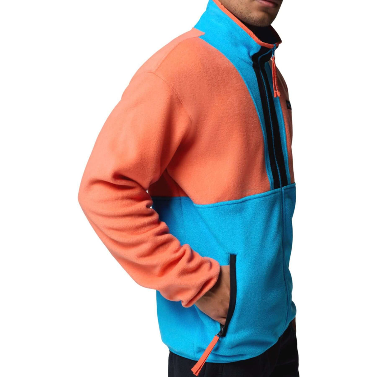 Columbia Men's Backbowl II Full Zip Fleece Chalk/Black / Small-Chalk/Black / Medium-Chalk/Black / Large-Chalk/Black / X-Large-Chalk/Black / XX-Large #- 53 Degrees North