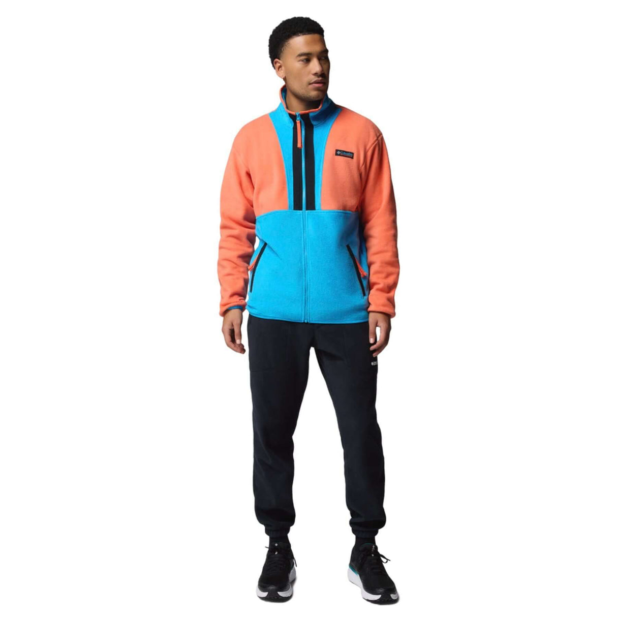 Columbia Men's Backbowl II Full Zip Fleece Chalk/Black / Small-Chalk/Black / Medium-Chalk/Black / Large-Chalk/Black / X-Large-Chalk/Black / XX-Large #- 53 Degrees North