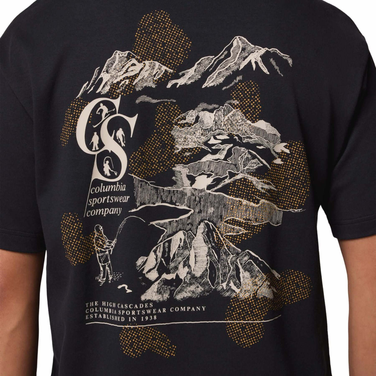 Columbia Men's CSC Heritage Graphic T-Shirt Black Heritage Mini / X-Small-Black Heritage Mini / Small-Black Heritage Mini / Medium-Black Heritage Mini / Large-Black Heritage Mini / X-Large #- 53 Degrees North