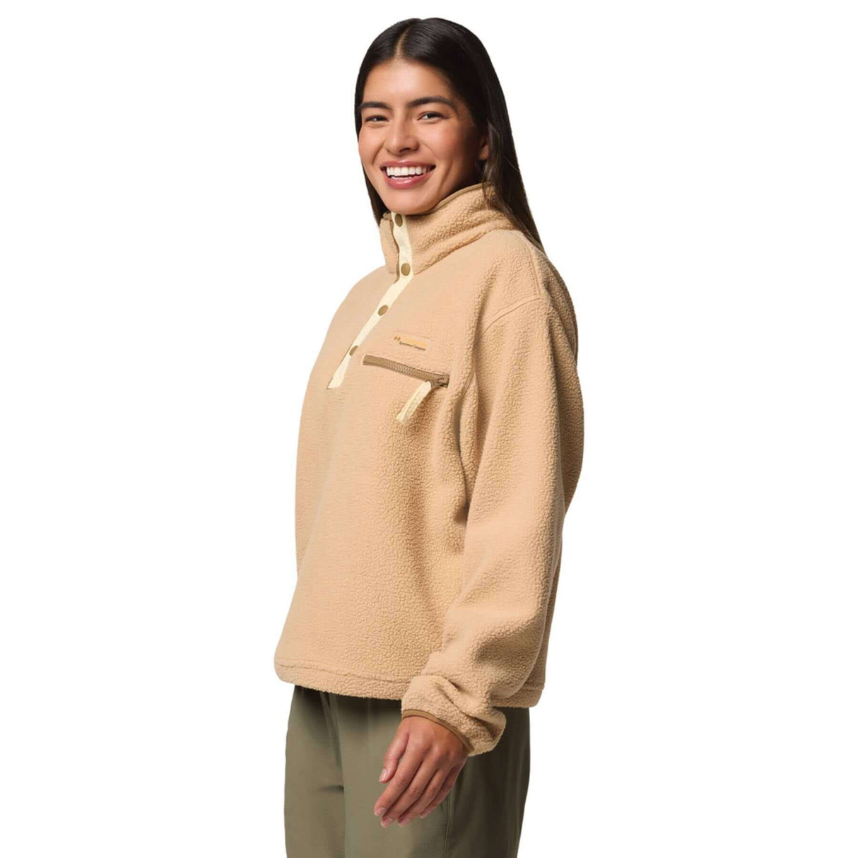 Columbia Women's Helvetia II Cropped Sherpa Half Snap Fleece | 53 Degrees North