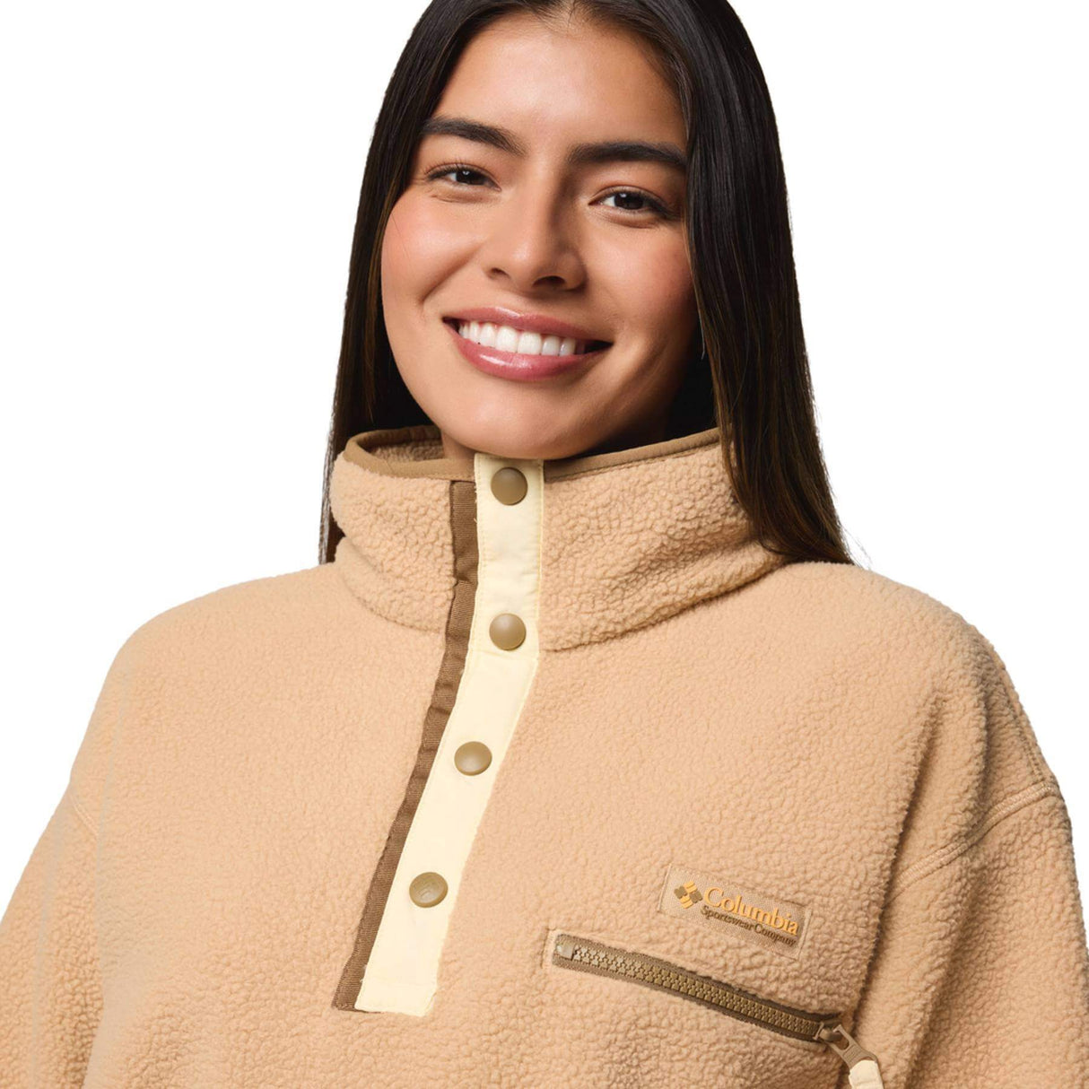 Columbia Women's Helvetia II Cropped Sherpa Half Snap Fleece | 53 Degrees North