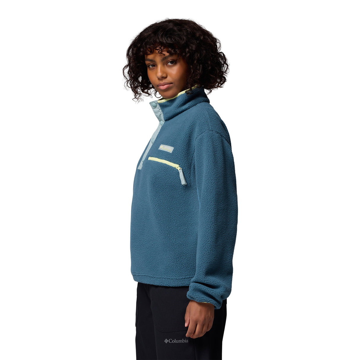 Columbia Women's Helvetia II Cropped Sherpa Half Snap Fleece Canoe / X-Small-Canoe / Small-Canoe / Medium-Canoe / Large-Canoe / X-Large #- 53 Degrees North
