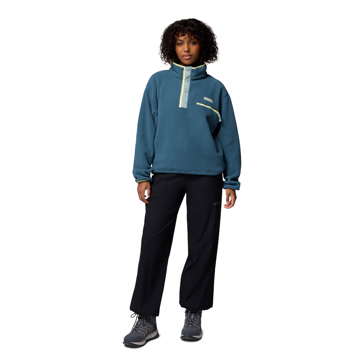 Columbia Women's Helvetia II Cropped Sherpa Half Snap Fleece Canoe / X-Small-Canoe / Small-Canoe / Medium-Canoe / Large-Canoe / X-Large #- 53 Degrees North