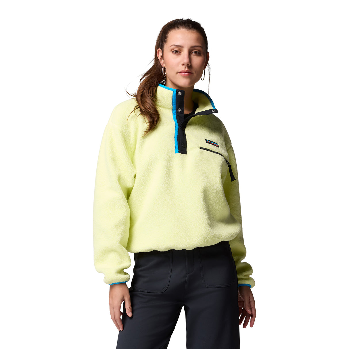 Columbia Women's Helvetia II Cropped Sherpa Half Snap Fleece Canoe / X-Small-Canoe / Small-Canoe / Medium-Canoe / Large-Canoe / X-Large #- 53 Degrees North