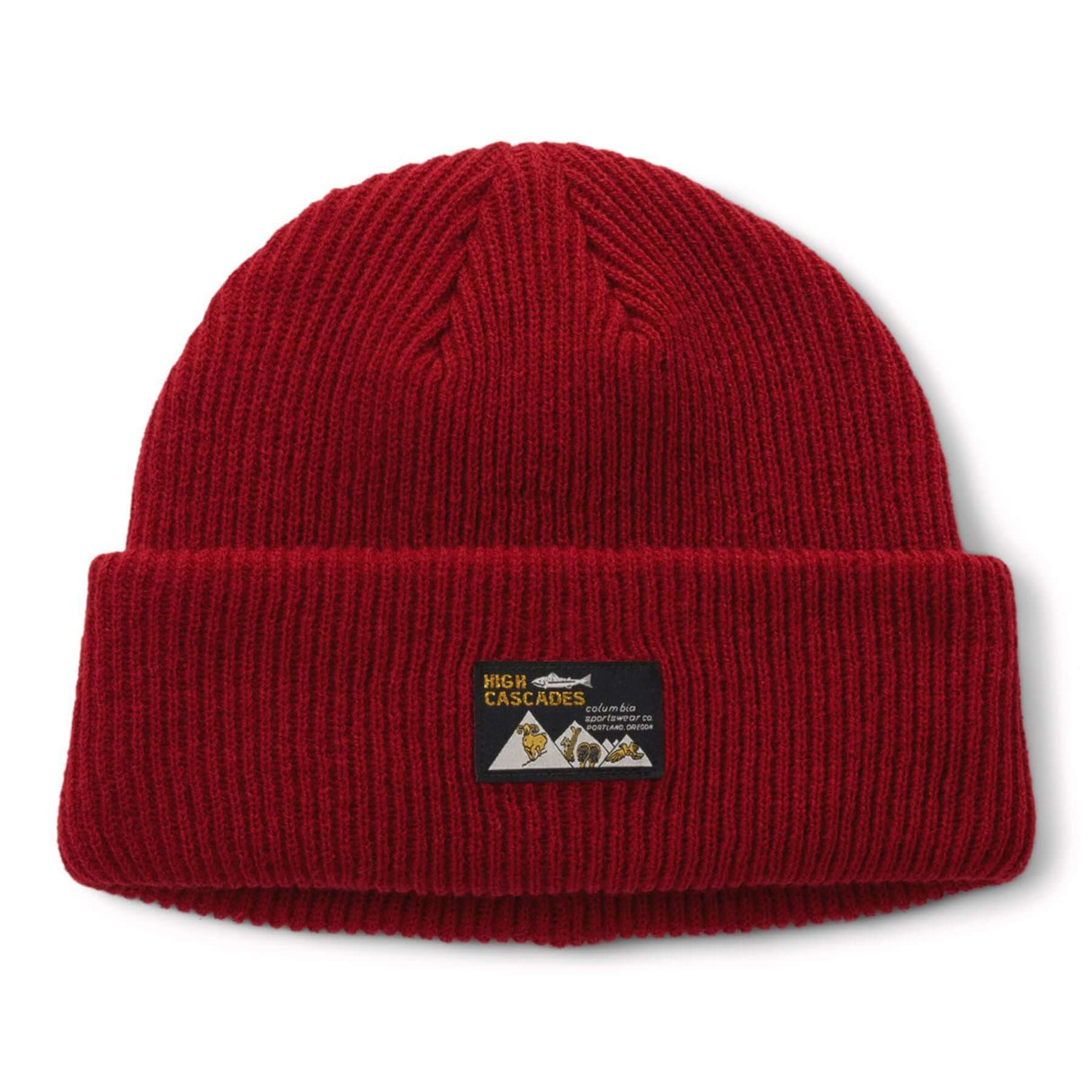 Columbia Provisions Cuff Beanie Red Dahlia/Heritage High Cascades #- 53 Degrees North