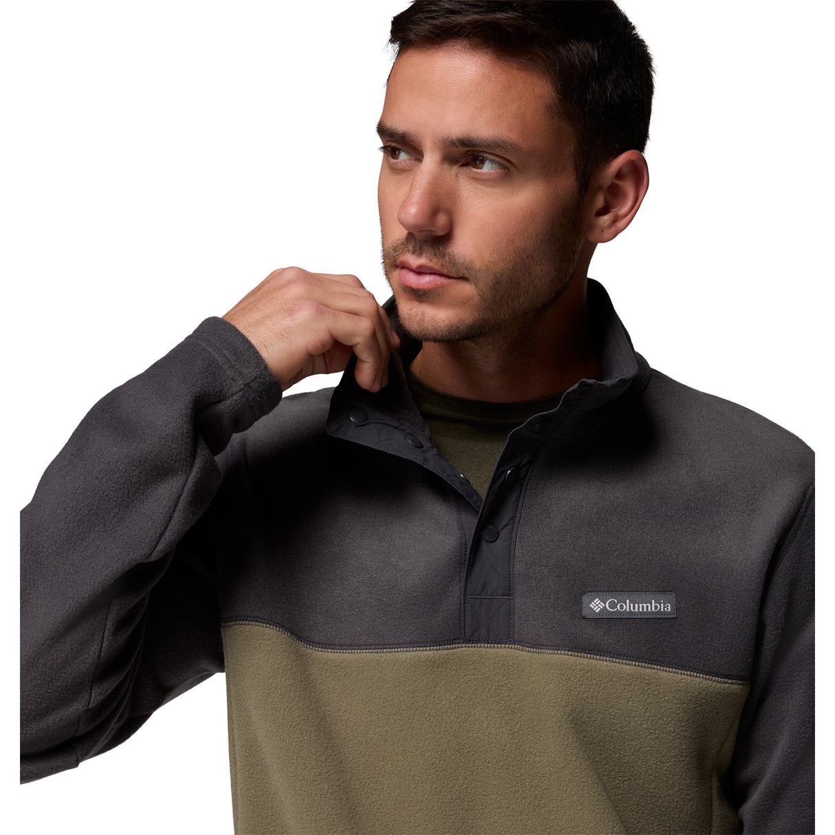 Columbia Men's Steens Mountain II Half Snap Fleece Pullover Tobacco/Black/Mtn Red / Small-Tobacco/Black/Mtn Red / Medium-Tobacco/Black/Mtn Red / Large-Tobacco/Black/Mtn Red / X-Large-Tobacco/Black/Mtn Red / XX-Large #- 53 Degrees North