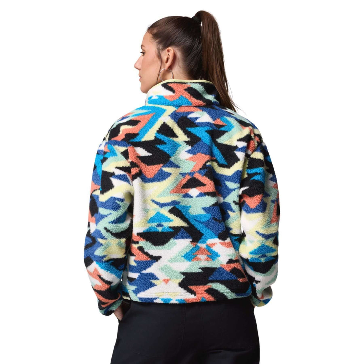 Columbia Women's Helvetia II Printed Cropped Half Snap Fleece Tobacco Sisters/Dark Stone / X-Small-Tobacco Sisters/Dark Stone / Small-Tobacco Sisters/Dark Stone / Medium-Tobacco Sisters/Dark Stone / Large-Tobacco Sisters/Dark Stone / X-Large #- 53 Degrees North