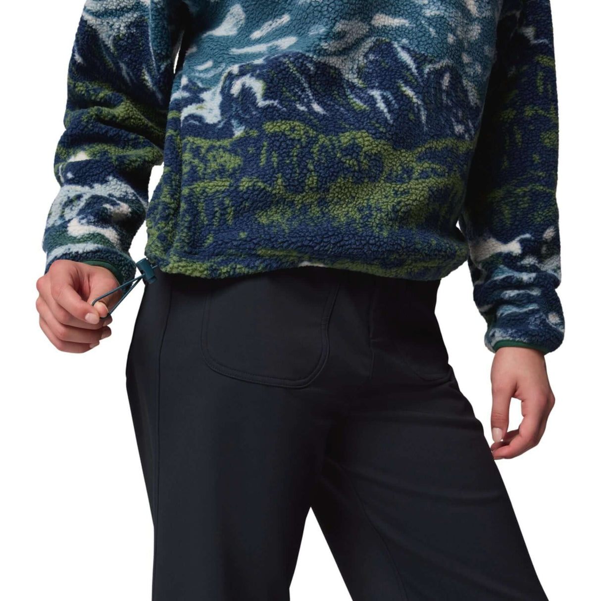 Women's Helvetia II Printed Cropped Half Snap Fleece