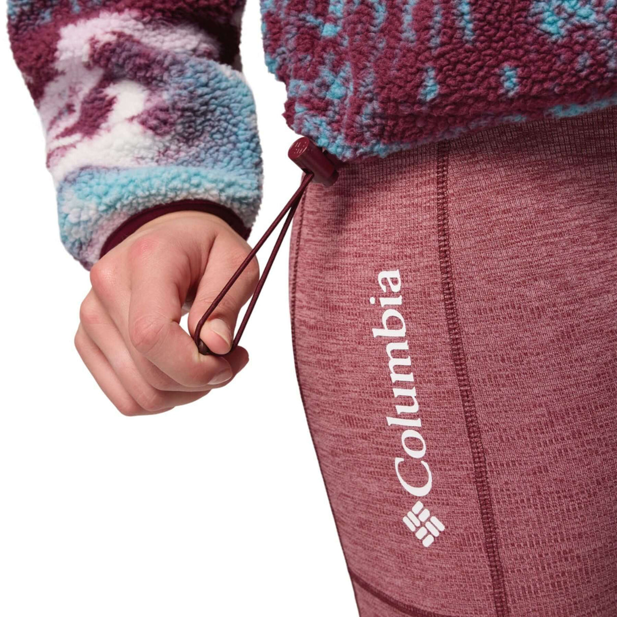 Columbia Women's Helvetia II Printed Cropped Half Snap Fleece Tobacco Sisters/Dark Stone / X-Small-Tobacco Sisters/Dark Stone / Small-Tobacco Sisters/Dark Stone / Medium-Tobacco Sisters/Dark Stone / Large-Tobacco Sisters/Dark Stone / X-Large #- 53 Degrees North