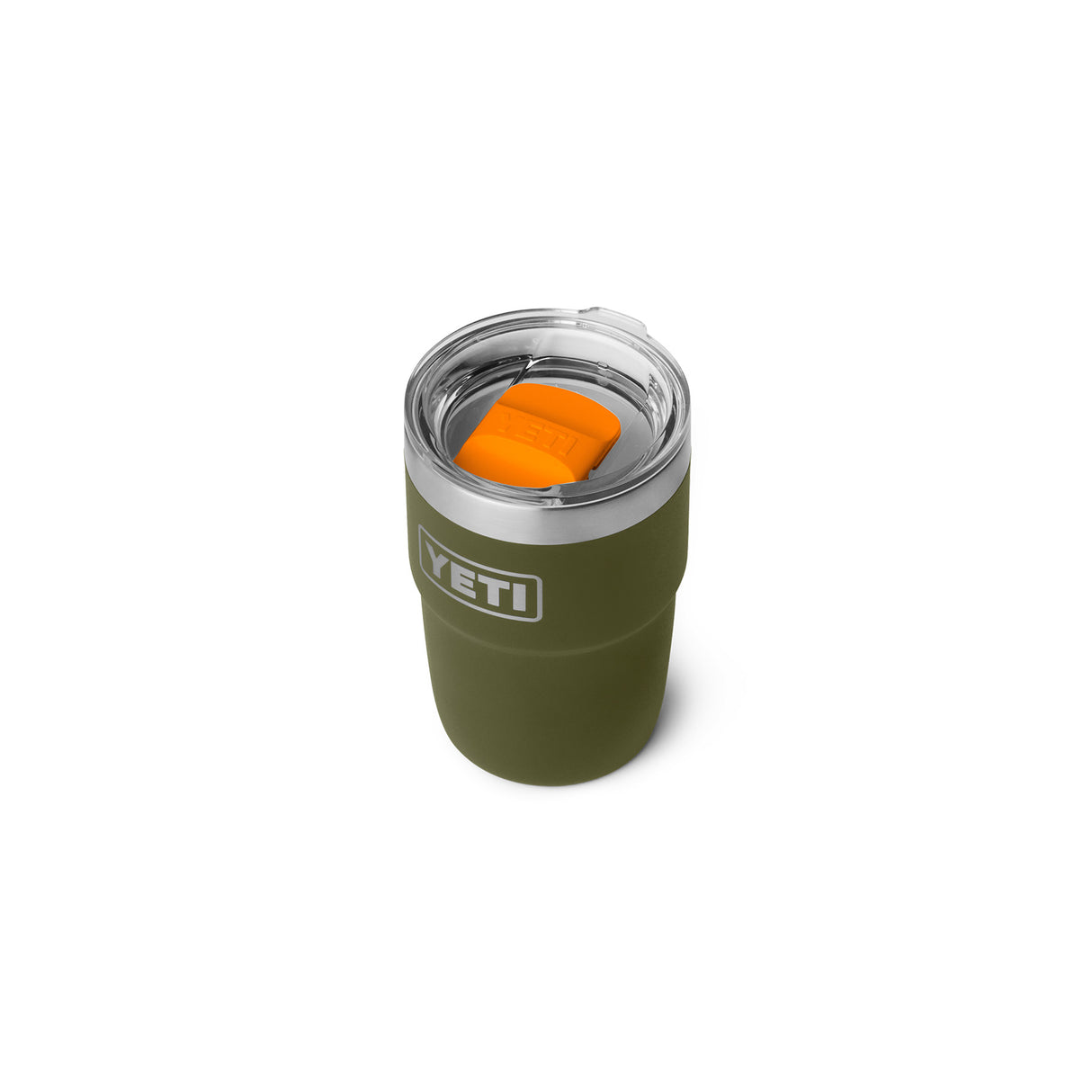 YETI Rambler 8 oz (237 ml) Ceramic Lined Stackable Cup Olive/King Crab Orange - 53 Degrees North