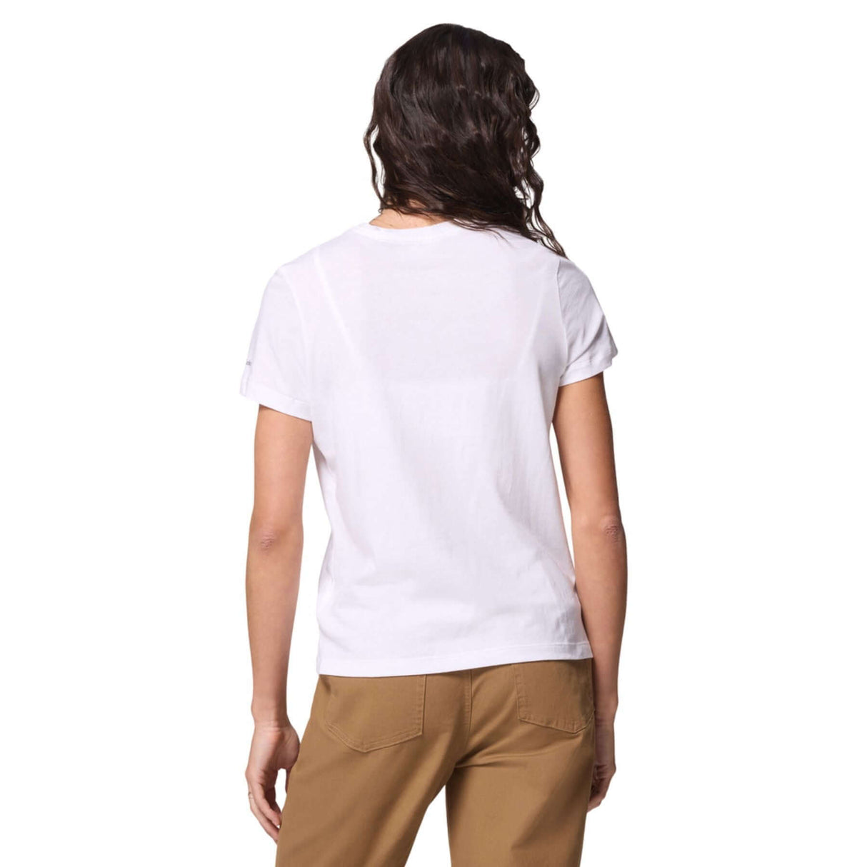 Columbia Women's Ruby Springs Graphic Fitted T-Shirt White/Get Hiked / X-Small-White/Get Hiked / Small-White/Get Hiked / Medium-White/Get Hiked / Large-White/Get Hiked / X-Large #- 53 Degrees North