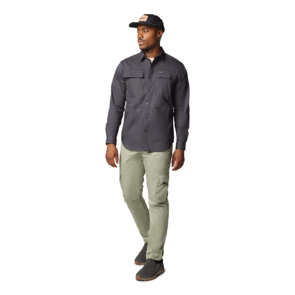 Columbia Men's Landroamer Twill Long Sleeve Shirt Shark / Small-Shark / Medium-Shark / Large-Shark / X-Large-Shark / XX-Large #- 53 Degrees North