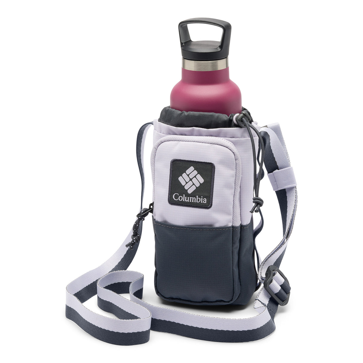 Columbia Trail Traveler Water Bottle Sling Black-Lavender Pearl/Shark-Eraser Pink/Fig/Lemon Wash #- 53 Degrees North