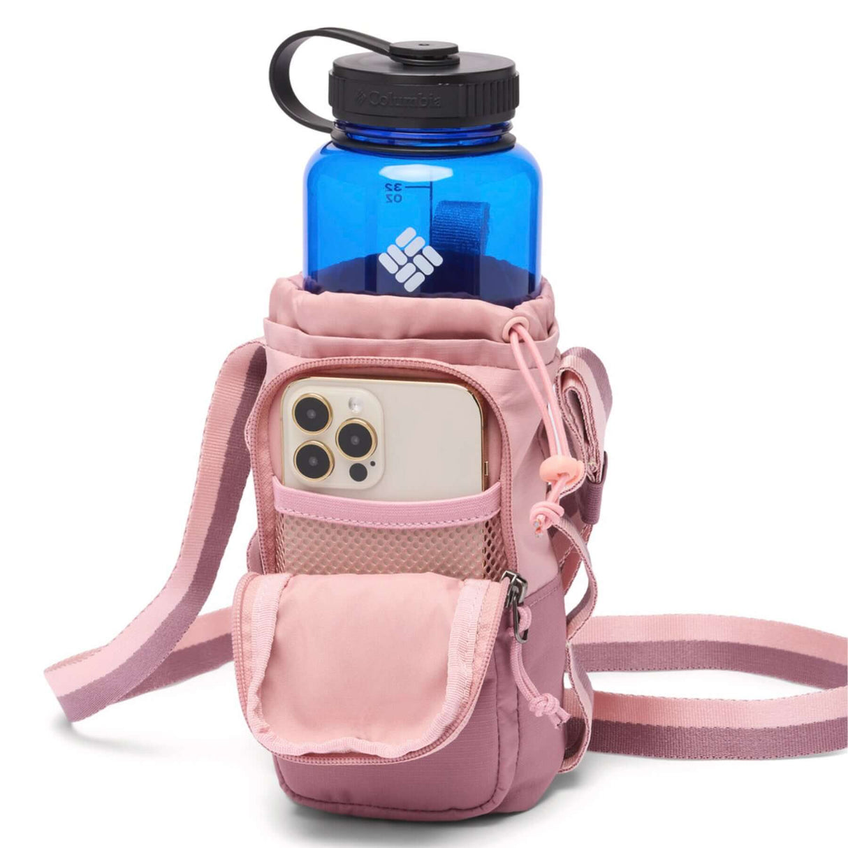 Columbia Trail Traveler Water Bottle Sling Black-Lavender Pearl/Shark-Eraser Pink/Fig/Lemon Wash #- 53 Degrees North