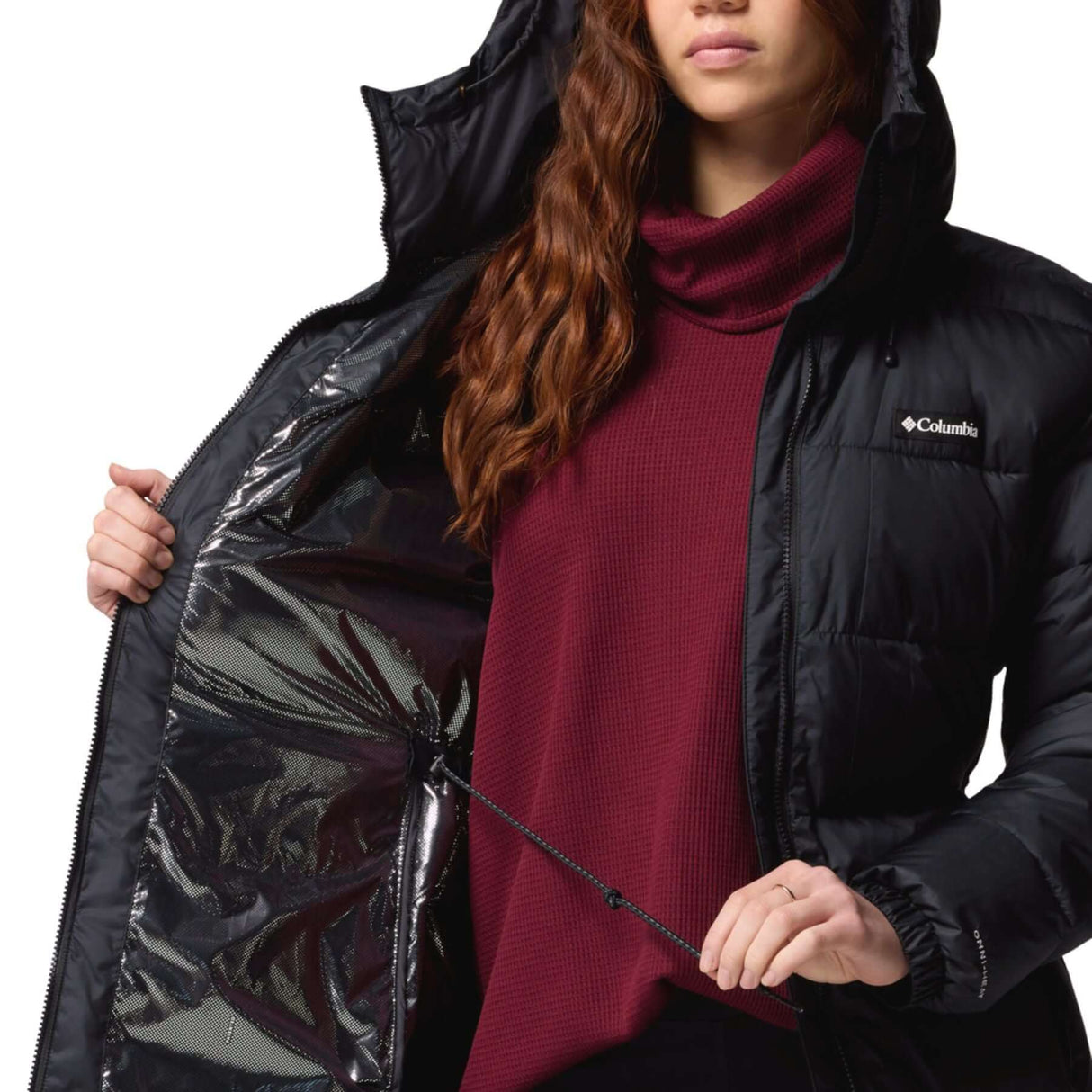 Columbia Women's Pike Lake III Long Insulated Jacket Black / X-Small-Black / Small-Black / Medium-Black / Large-Black / X-Large #- 53 Degrees North