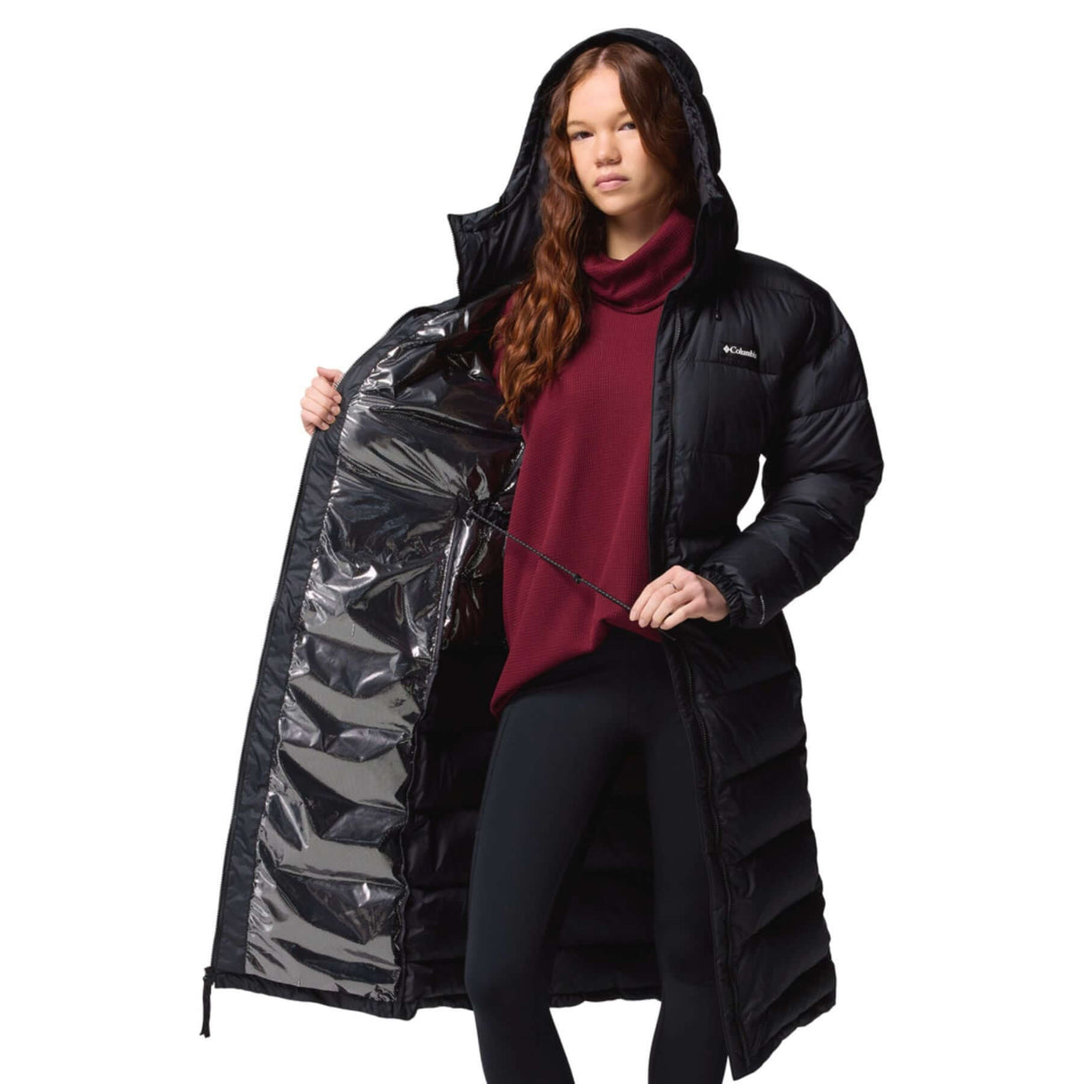 Columbia Women's Pike Lake III Long Insulated Jacket Black / X-Small-Black / Small-Black / Medium-Black / Large-Black / X-Large #- 53 Degrees North