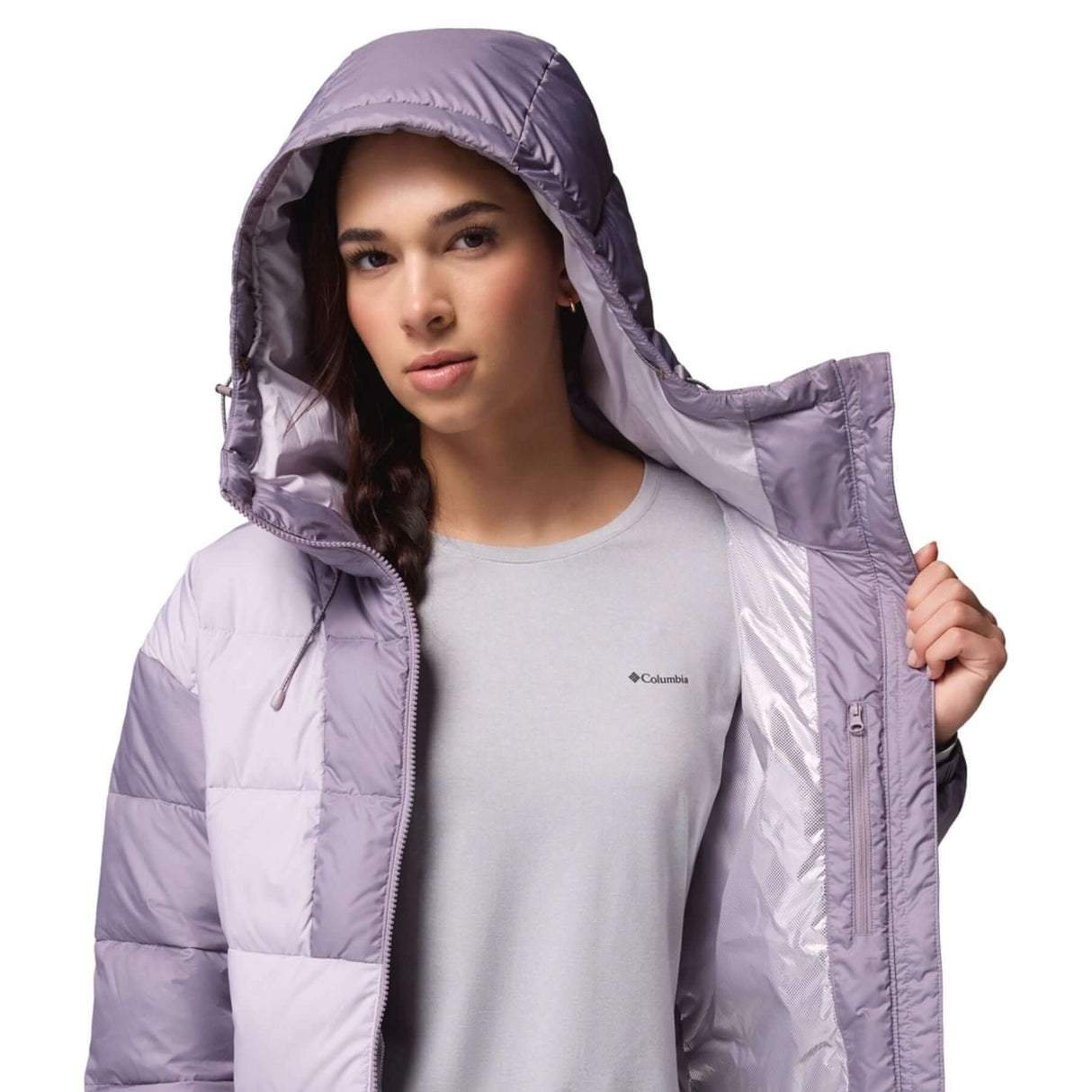 Columbia Women's Pike Lake III Hooded Jacket Lavender Pearl/Shale Purple / X-Small-Lavender Pearl/Shale Purple / Small-Lavender Pearl/Shale Purple / Medium-Lavender Pearl/Shale Purple / Large-Lavender Pearl/Shale Purple / X-Large #- 53 Degrees North