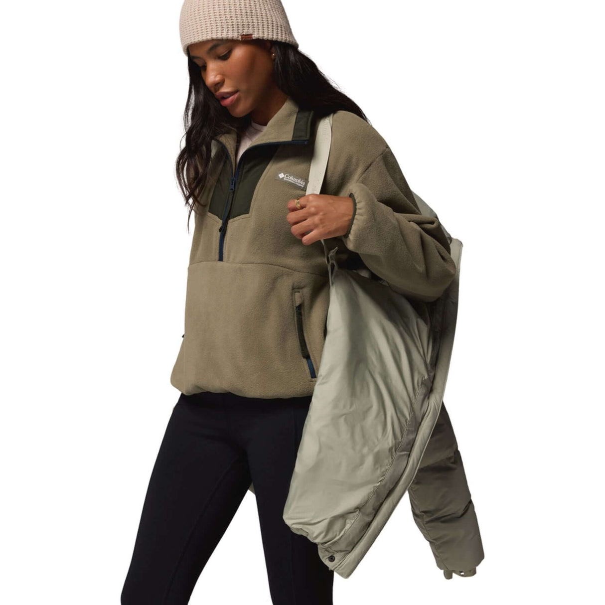Columbia Women's Amaze Puff Mid Hooded Jacket Safari / X-Small-Safari / Small-Safari / Medium-Safari / Large-Safari / X-Large #- 53 Degrees North