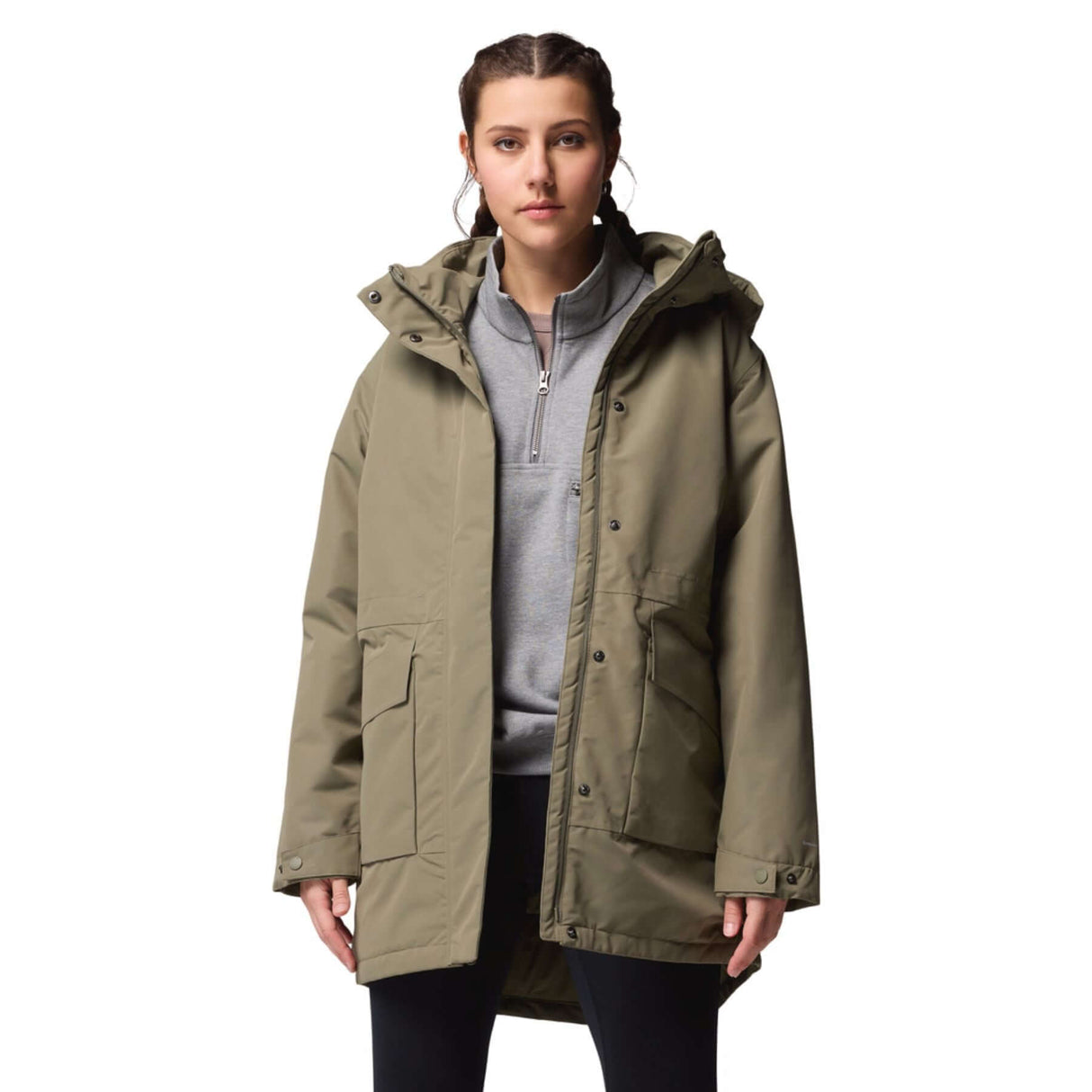 Columbia Women's Pulaski Waterproof Parka Dark Stone / X-Small-Dark Stone / Small-Dark Stone / Medium-Dark Stone / Large-Dark Stone / X-Large #- 53 Degrees North