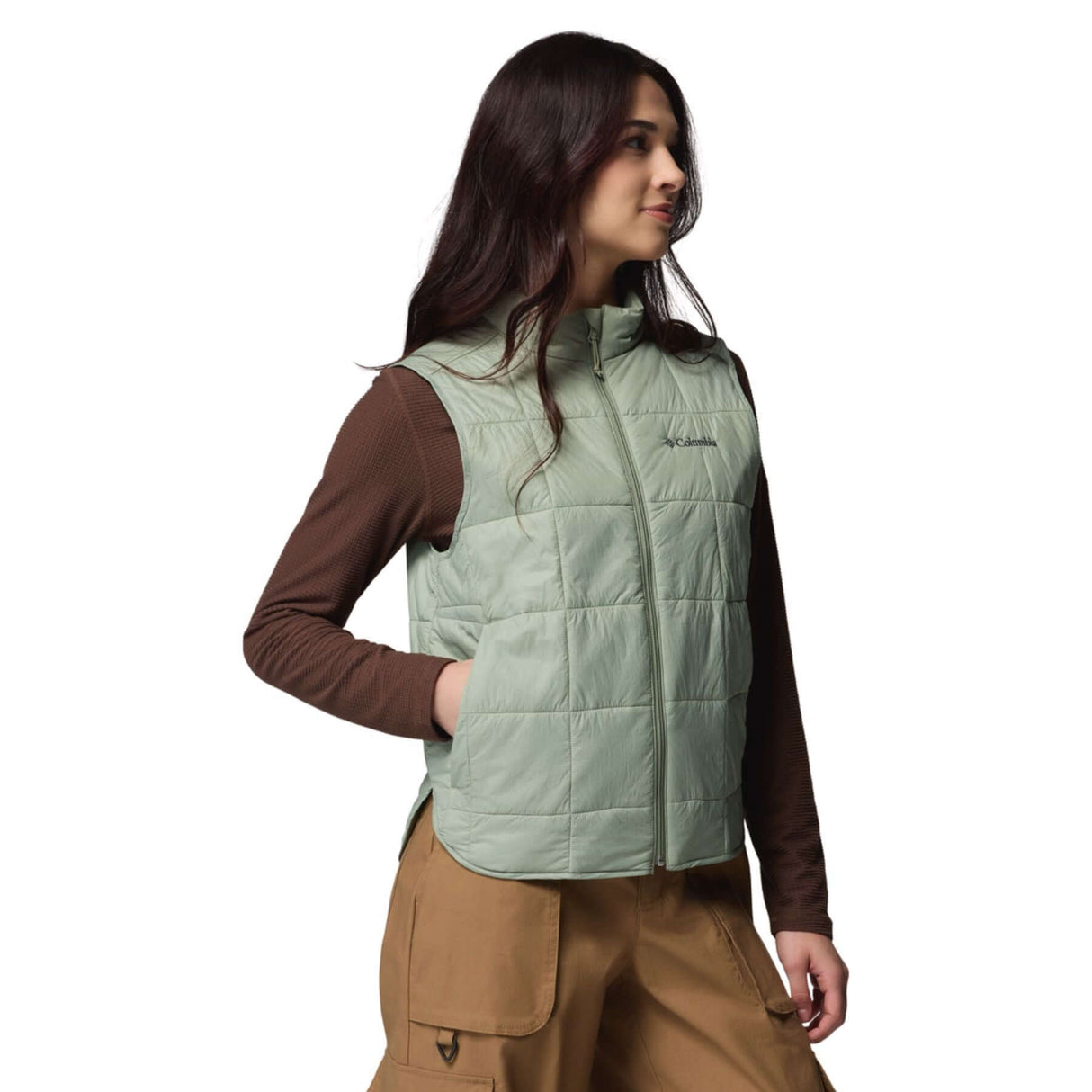 Columbia Women's Sienna Hill Quilted Vest Safari / X-Small-Safari / Small-Safari / Medium-Safari / Large-Safari / X-Large #- 53 Degrees North