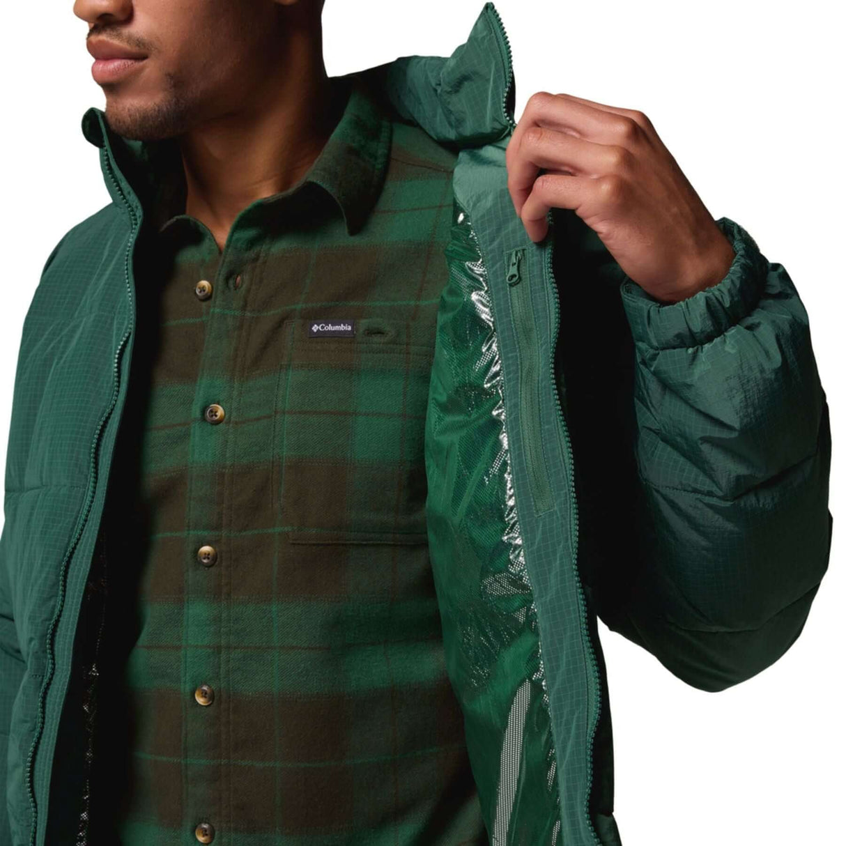 Columbia Men's Pike Lake Novelty Insulated Jacket Rain Forest / Small-Rain Forest / Medium-Rain Forest / Large-Rain Forest / X-Large-Mountain Blue / Small #- 53 Degrees North