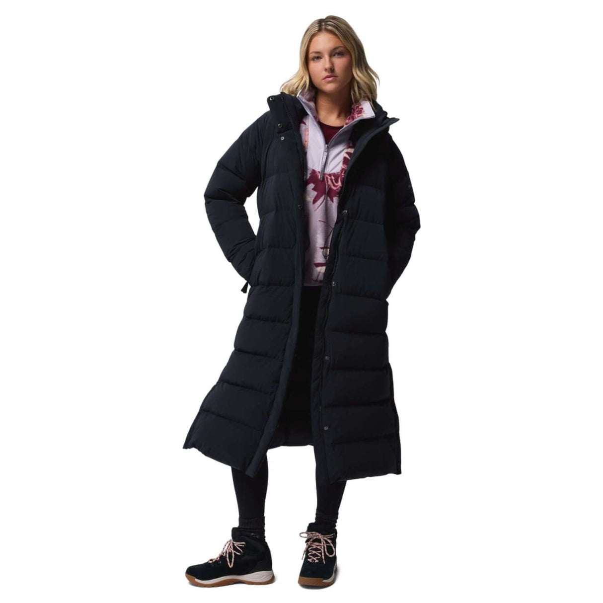 Columbia Women's Amaze Puff Long Hooded Jacket Black / X-Small-Black / Small-Black / Medium-Black / Large-Black / X-Large #- 53 Degrees North