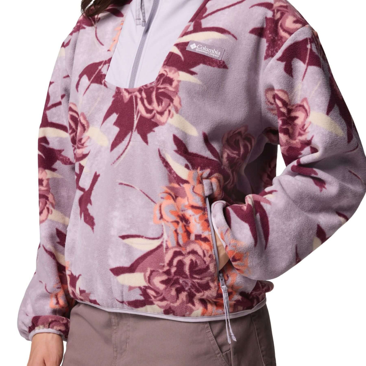 Columbia Women's Sequoia Grove Printed Half Zip Fleece Shale Purple Blossoming / X-Small-Shale Purple Blossoming / Small-Shale Purple Blossoming / Medium-Shale Purple Blossoming / Large-Shale Purple Blossoming / X-Large #- 53 Degrees North