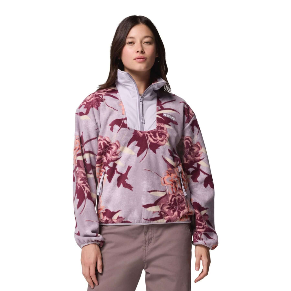Columbia Women's Sequoia Grove Printed Half Zip Fleece Shale Purple Blossoming / X-Small-Shale Purple Blossoming / Small-Shale Purple Blossoming / Medium-Shale Purple Blossoming / Large-Shale Purple Blossoming / X-Large #- 53 Degrees North