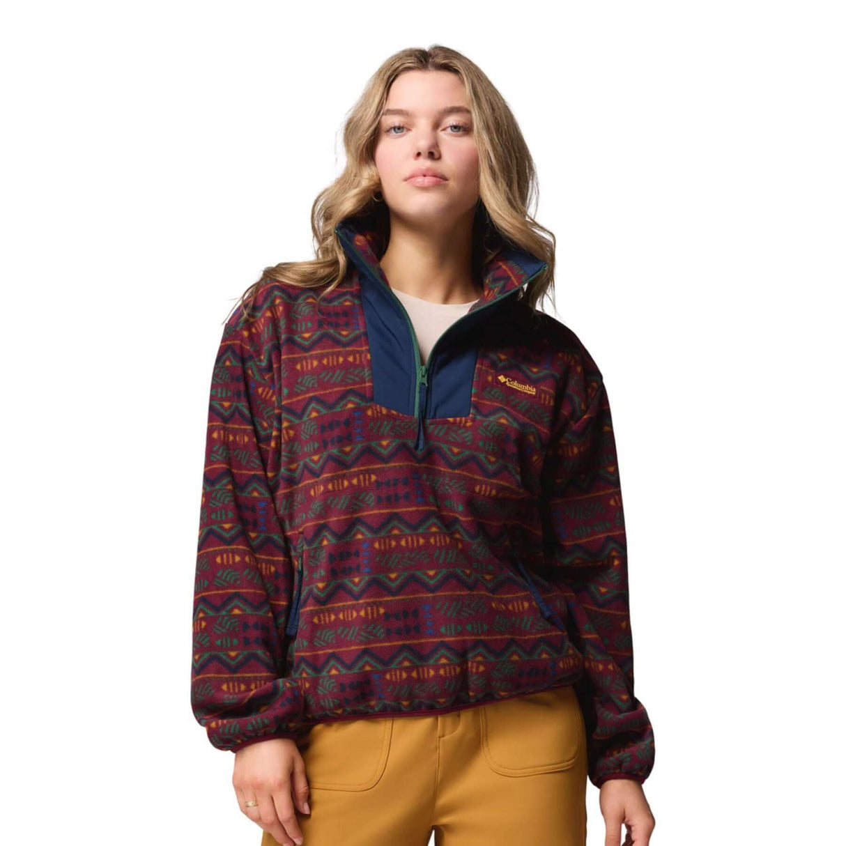Columbia Women's Sequoia Grove Printed Half Zip Fleece Shale Purple Blossoming / X-Small-Shale Purple Blossoming / Small-Shale Purple Blossoming / Medium-Shale Purple Blossoming / Large-Shale Purple Blossoming / X-Large #- 53 Degrees North