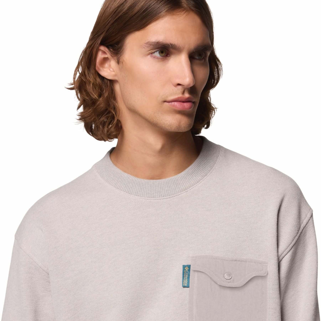 Columbia Men's High Cascades French Terry Sweater Dark Stone / X-Small-Dark Stone / Small-Dark Stone / Medium-Dark Stone / Large-Black / X-Small #- 53 Degrees North