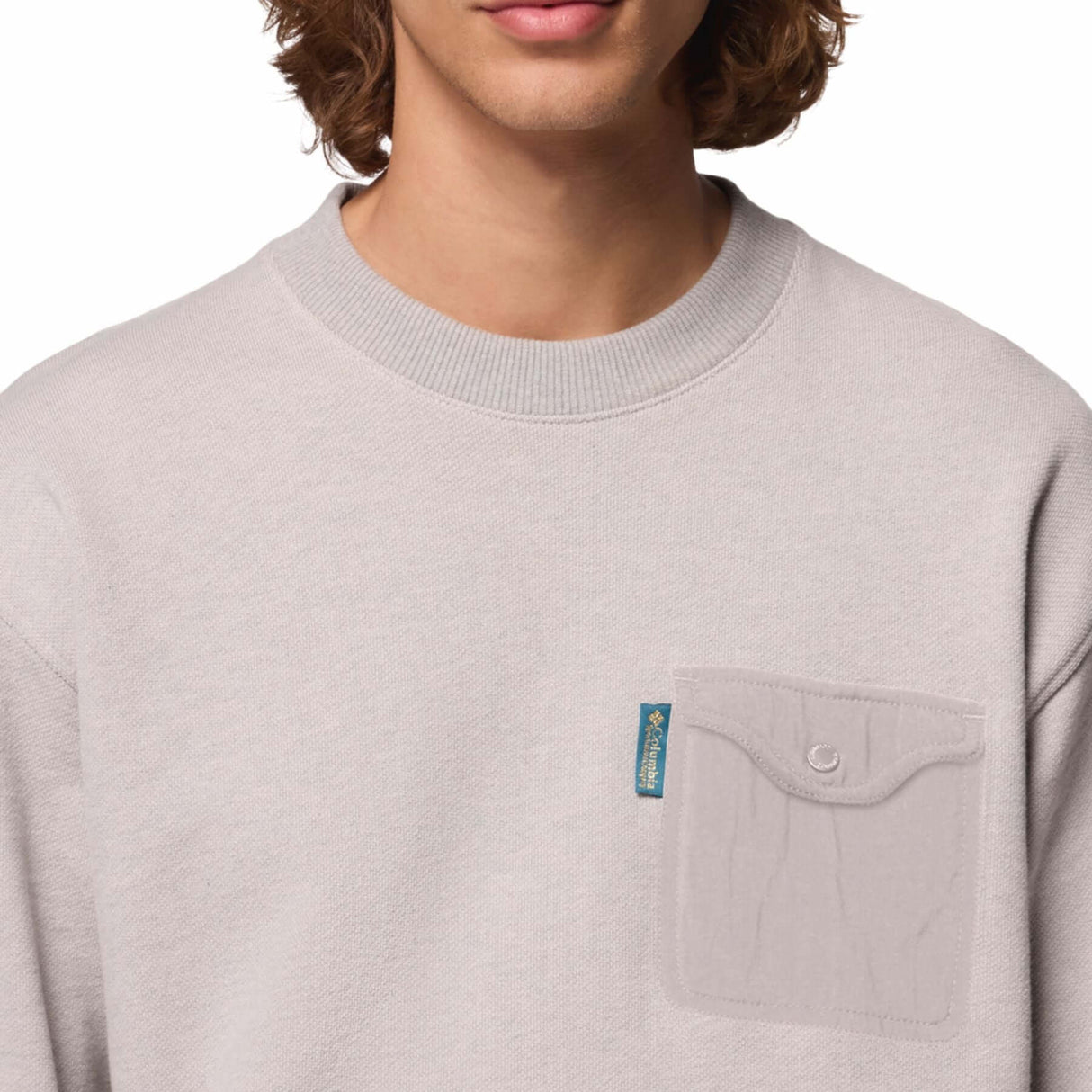 Columbia Men's High Cascades French Terry Sweater Dark Stone / X-Small-Dark Stone / Small-Dark Stone / Medium-Dark Stone / Large-Black / X-Small #- 53 Degrees North