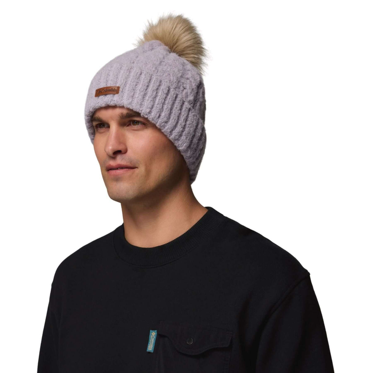 Columbia Winter Blur II Beanie Sea Salt-Lavender Pearl #- 53 Degrees North