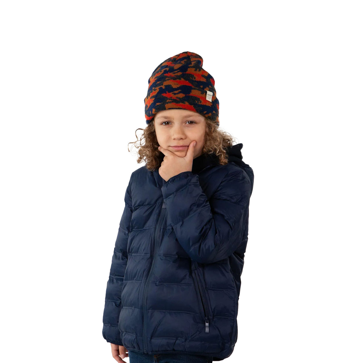 Barts Kids' Jeremiah Beanie Navy / 53-55cm-Rust / 53-55cm #- 53 Degrees North