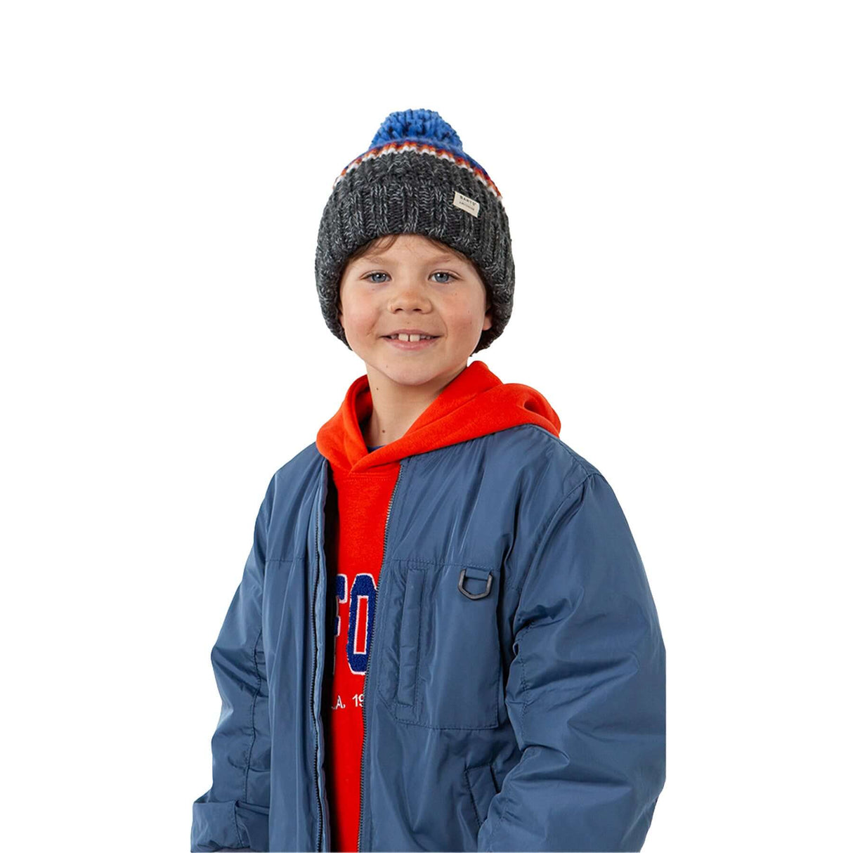 Barts Boys' Reggey Beanie Blue / 53cm #- 53 Degrees North