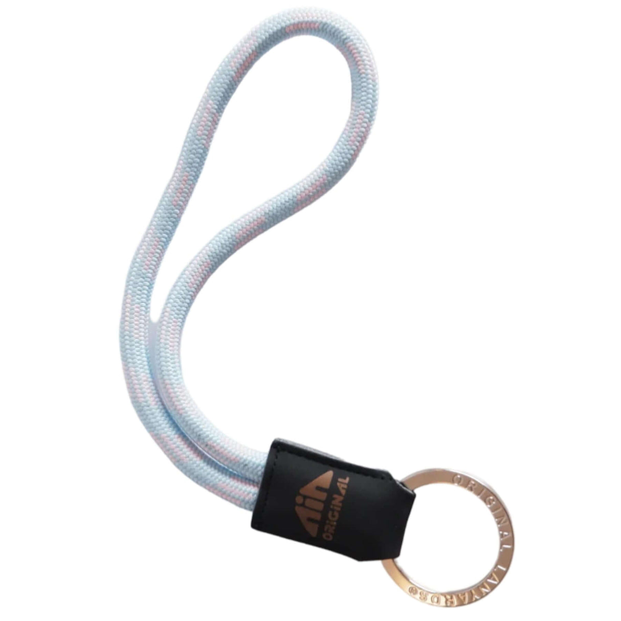 Original Short Keyring Golden-Black/Grey-Yellow/Light Blue-Sea Green #- 53 Degrees North