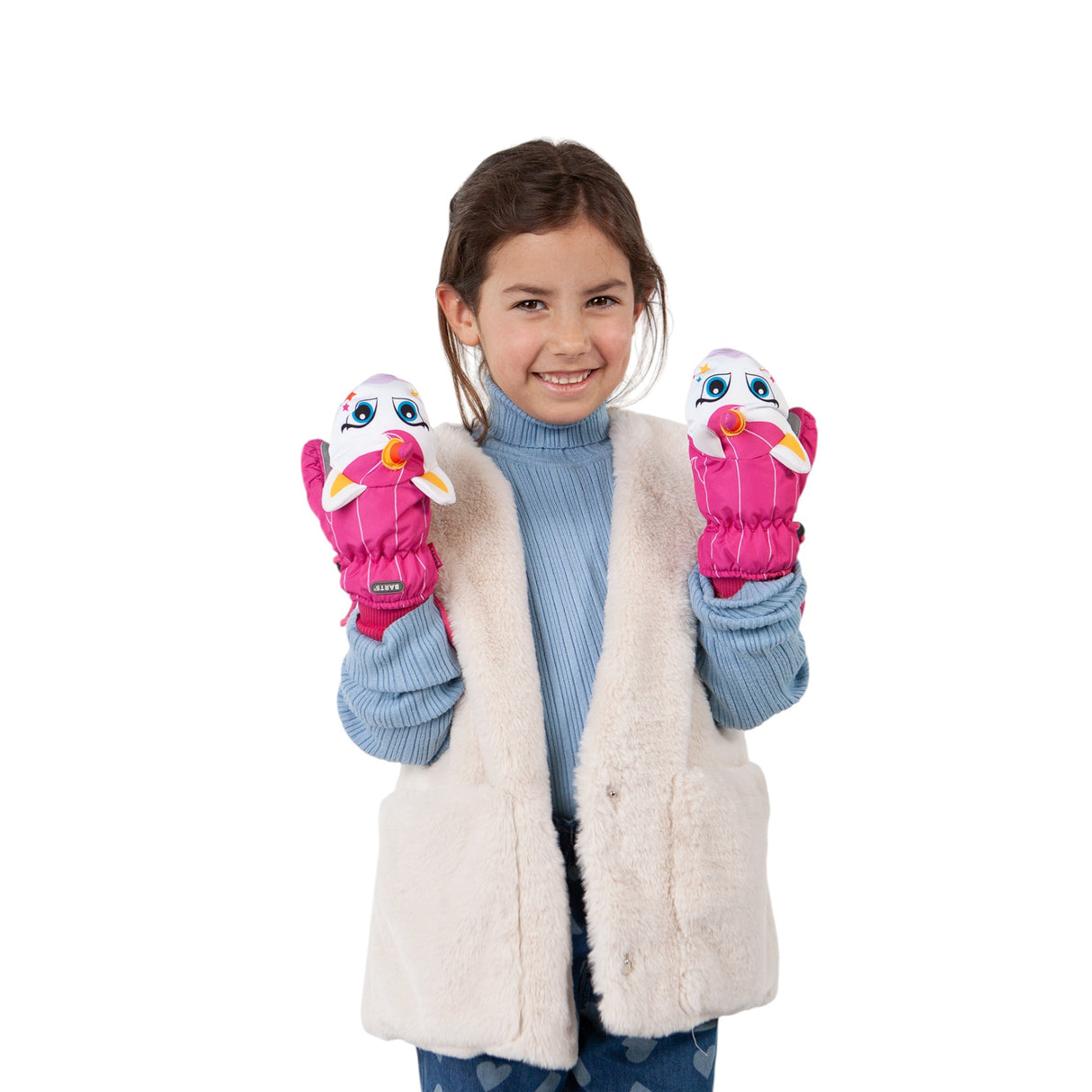 Barts Kids' Nylon Mitts 3D Fuchsia / Size 2-Fuchsia / Size 3-Fuchsia / Size 4-Green / Size 2-Green / Size 3 #- 53 Degrees North