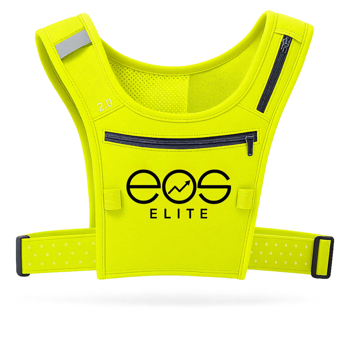 EOS Elite IlluminLight Hi-Viz Running Vest Yellow #- 53 Degrees North