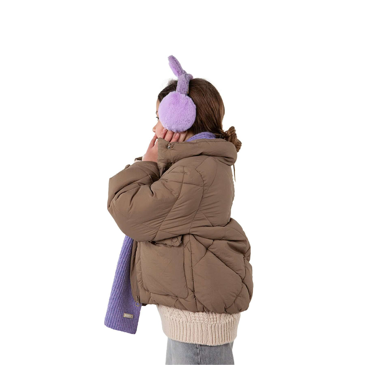 Barts Girls' Fluffie Earmuffs Lilac-Hot Pink #- 53 Degrees North