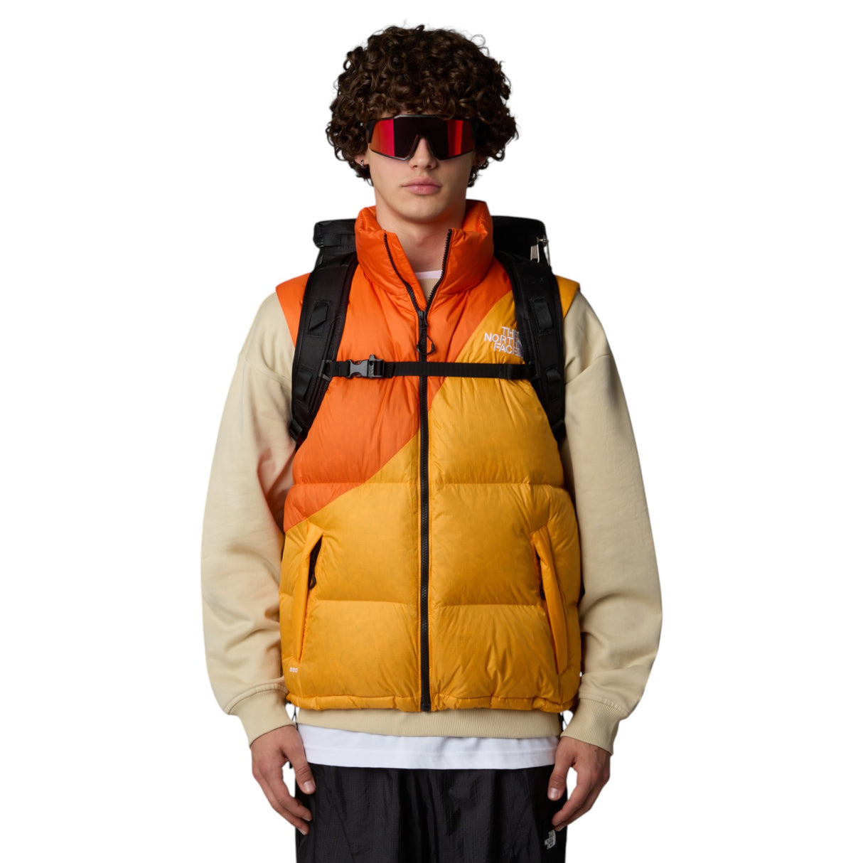 The North Face Base Camp Fuse Box Backpack White Ash/Calacatta-Summit Gold/TNF Black-TNF Black/TNF Black-TNF Black/Sulphur Spring Green #- 53 Degrees North