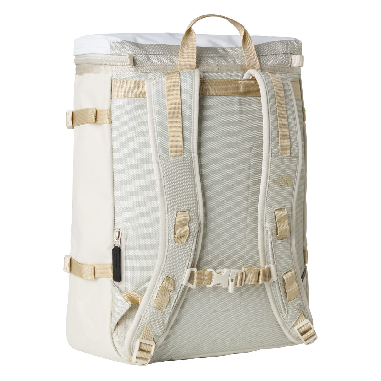 The North Face Base Camp Fuse Box Backpack White Ash/Calacatta-Summit Gold/TNF Black-TNF Black/TNF Black-TNF Black/Sulphur Spring Green #- 53 Degrees North