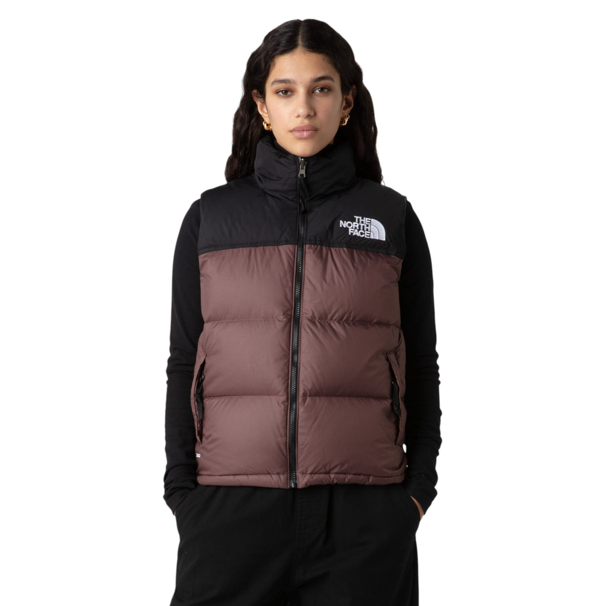 The North Face Women's 1996 Retro Nuptse Vest Tawny Quartz/TNF Black / X-Small-Tawny Quartz/TNF Black / Small-Tawny Quartz/TNF Black / Medium-Tawny Quartz/TNF Black / Large #- 53 Degrees North