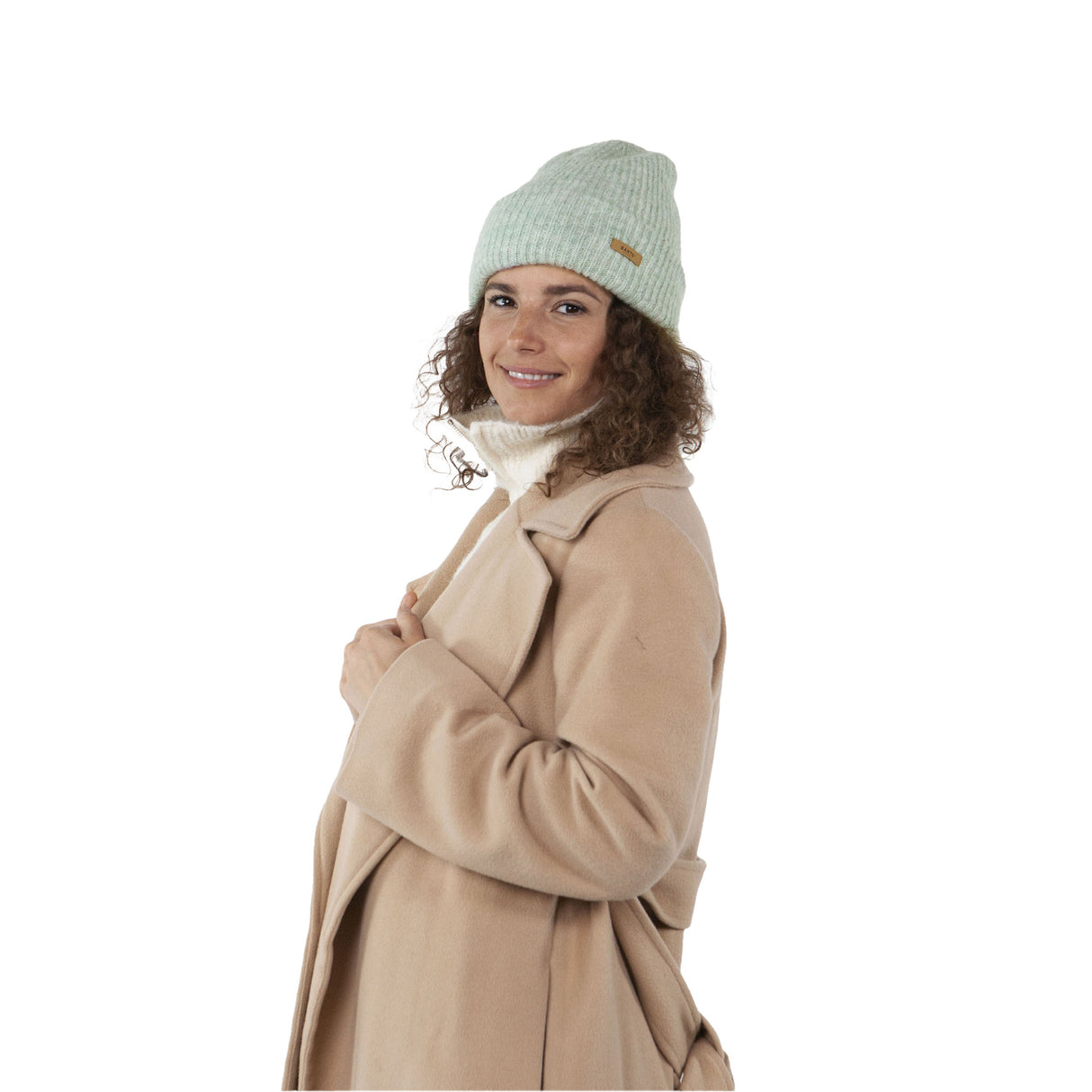 Barts Witzia Beanie Sky-Sage-Light Brown-Heather Grey-Black #- 53 Degrees North