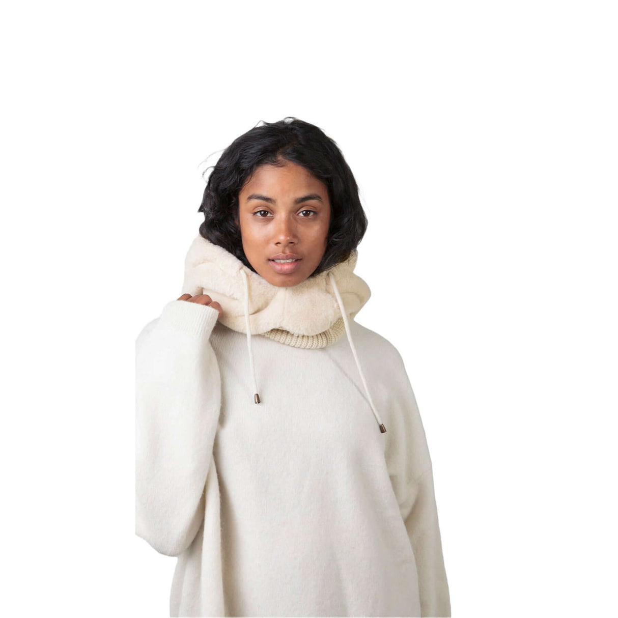 Barts Eliess Hood Cream-Black #- 53 Degrees North