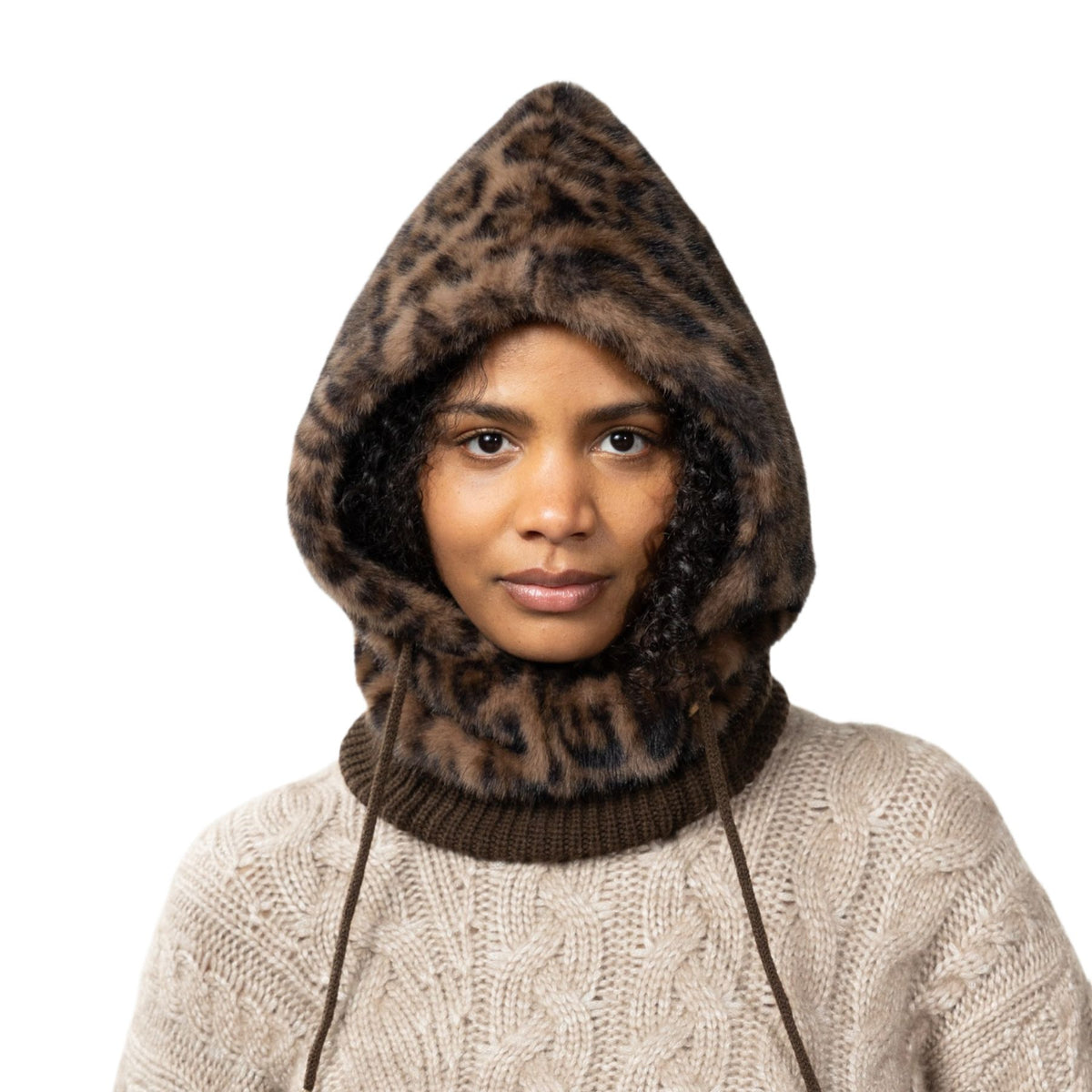 Barts Eliess Hood Print Brown - 53 Degrees North