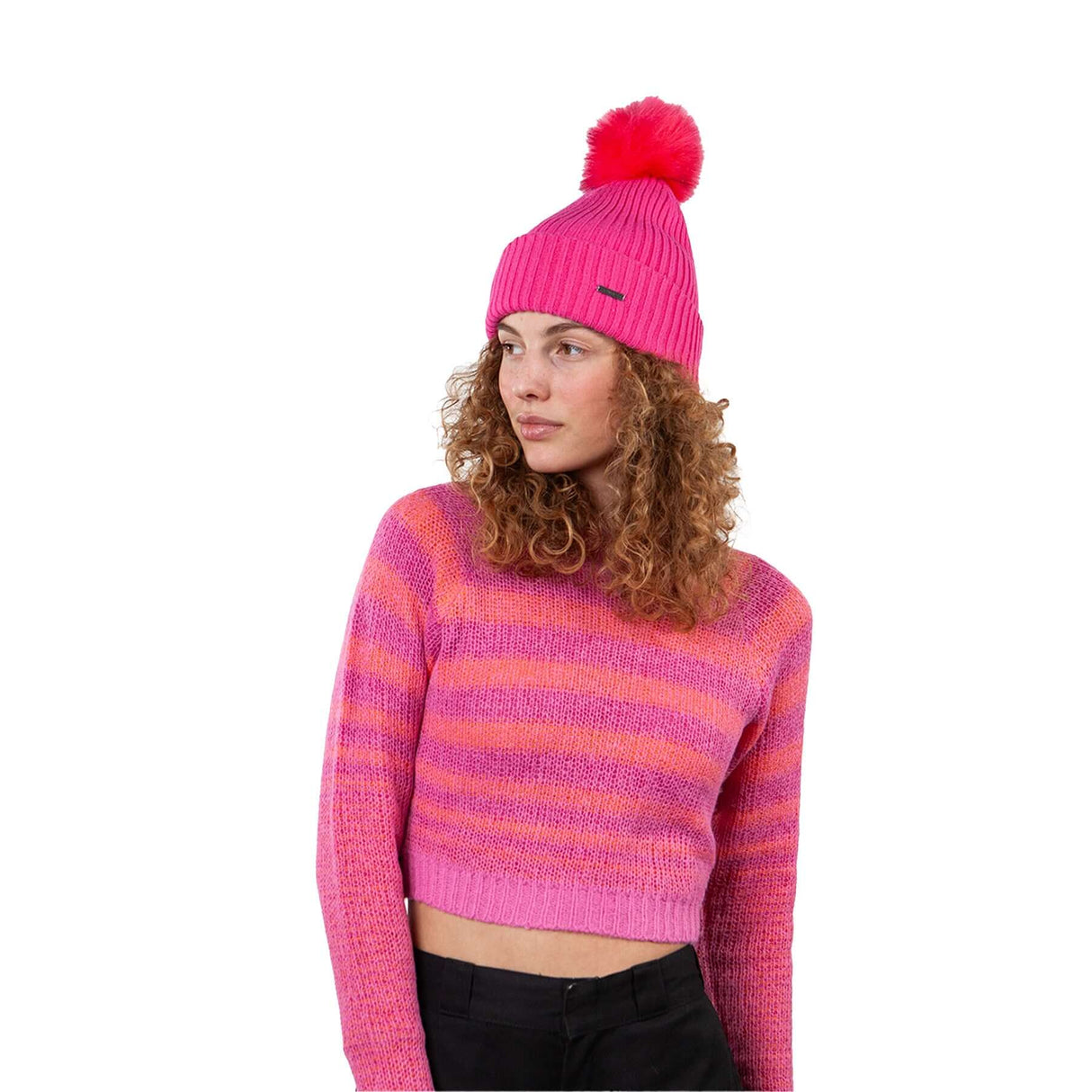 Barts Kenzie Beanie Hot Pink-Black-Cobalt #- 53 Degrees North