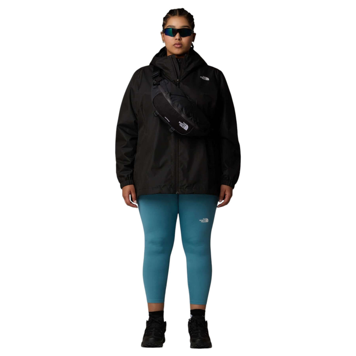 The North Face Women's Quest Plus Waterproof Jacket TNF Black/Foil Grey / 1X-TNF Black/Foil Grey / 2X-TNF Black/Foil Grey / 3X #- 53 Degrees North