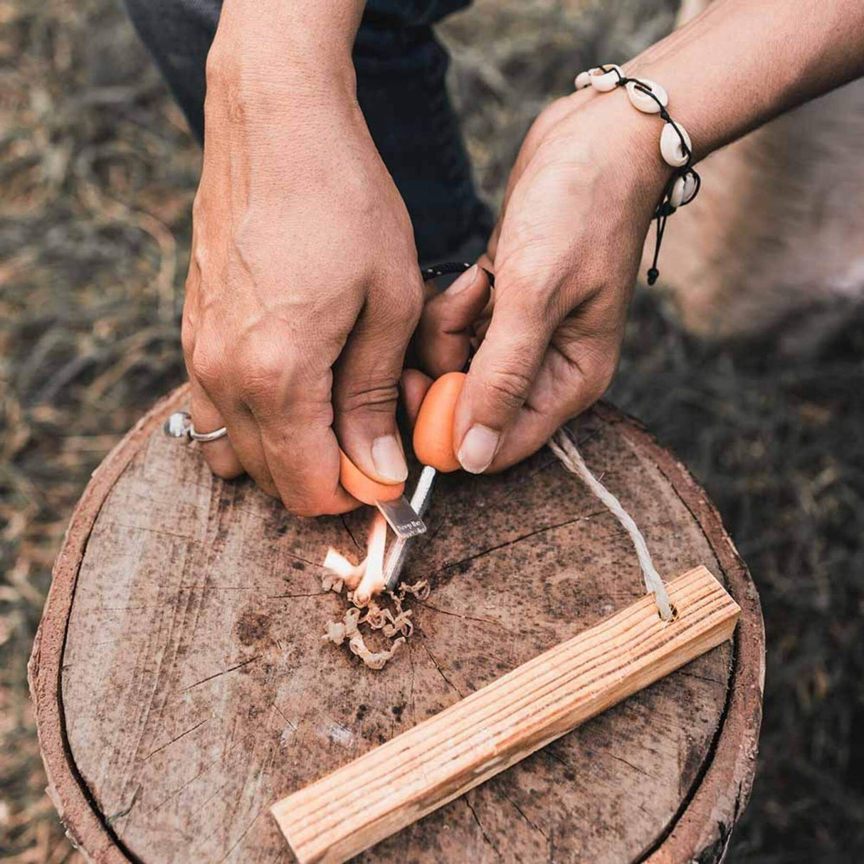 Light My Fire Firelighting Kit Sandy Green/Cocoshell-Hazy Blue/Rusty Orange - 53 Degrees North