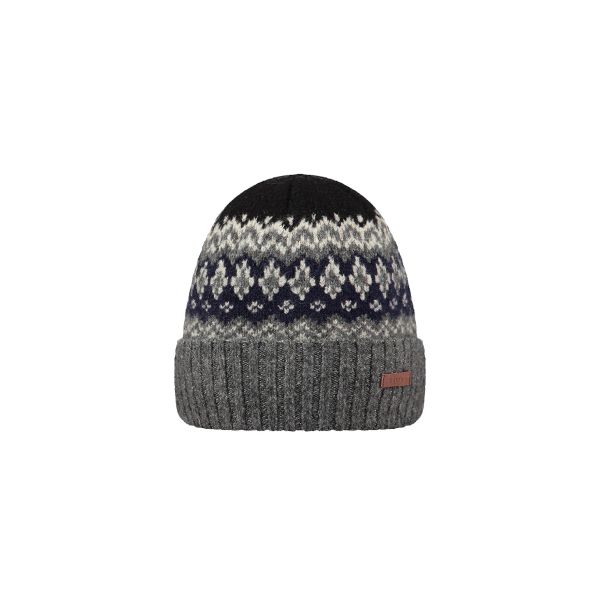 Barts Men's Gregorys Beanie Dark Heather-Army-Light Brown #- 53 Degrees North